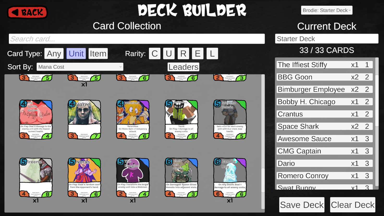 Deck Builder